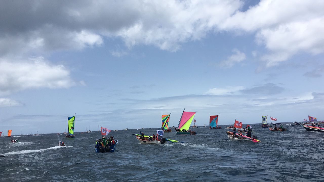 L'arrière de la flottille aux Anses d'Arlet
