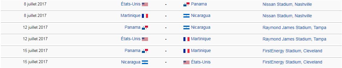 calendrier groupe matinino