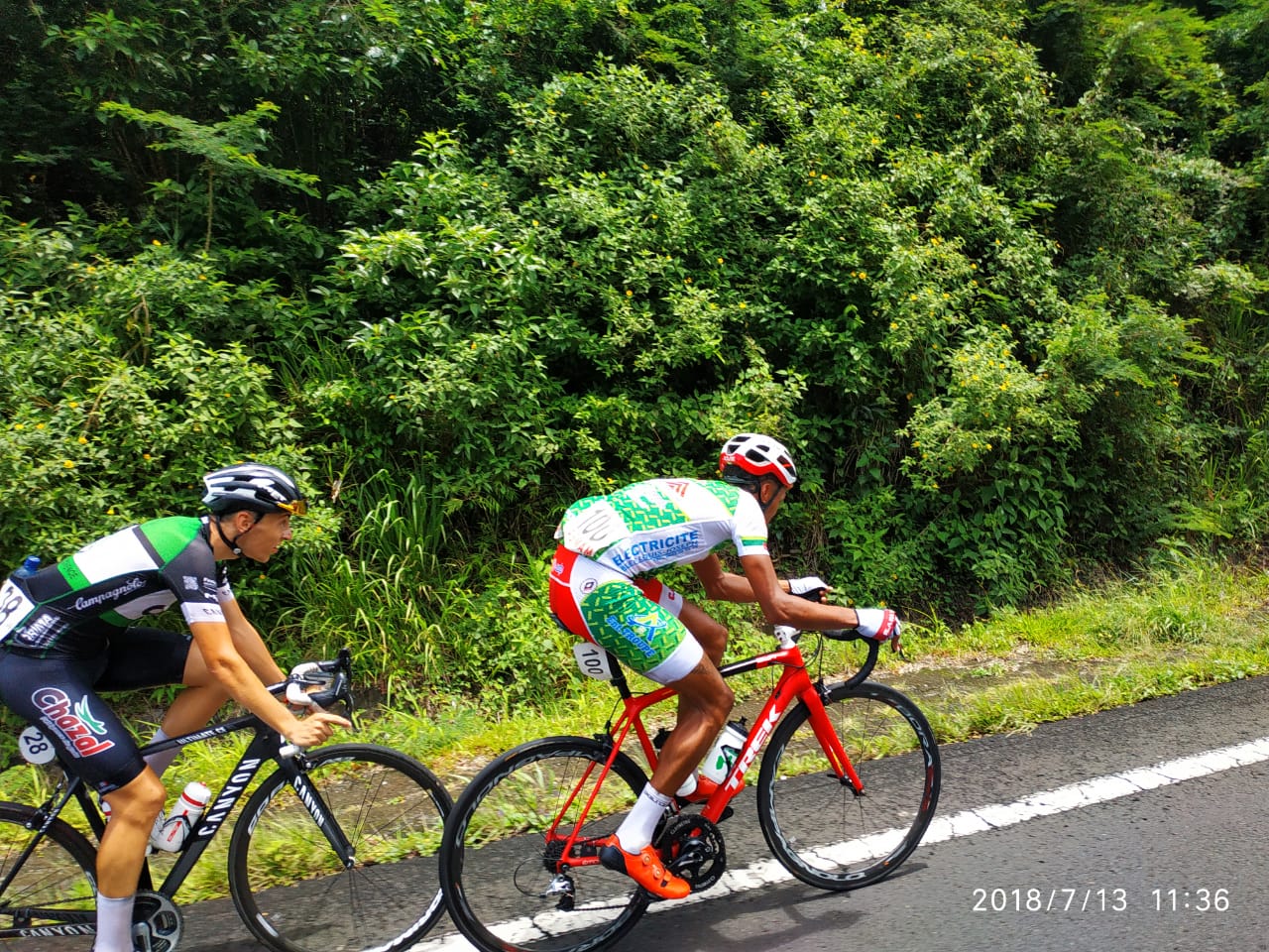 Cycliste Rivière-Salée