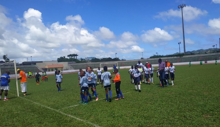 match de foot enfant