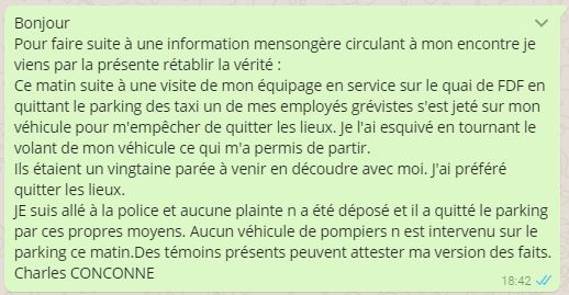 message conconne