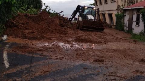 Glissement de terrain au Lorrain