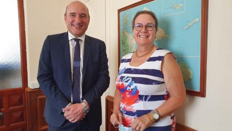 Directeur Général de l'AGRASC et la Procureure Générale, Danielle DROUY-AYRAL