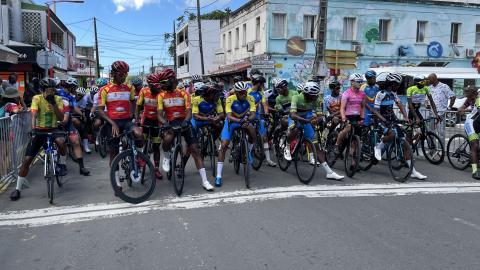 Départ du Grand Prix Cycliste RCI à Morne à l'Eau