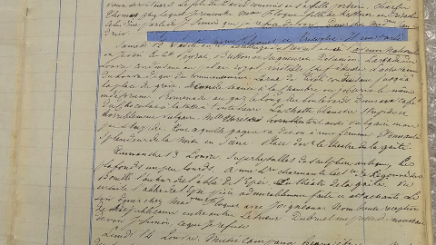 Ouvrage manuscrit Victor Schoelcher