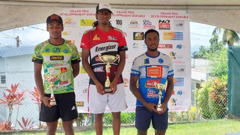 1er, Christopher Hyppolite, 2ème Anthony Rose-Elie, 3ème Thierry Ragot