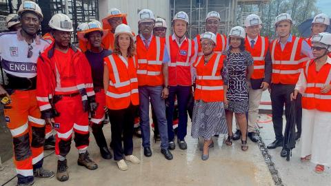 Visite chantier EDF Guadeloupe.