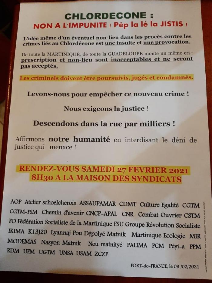 mobilisation chlordécone