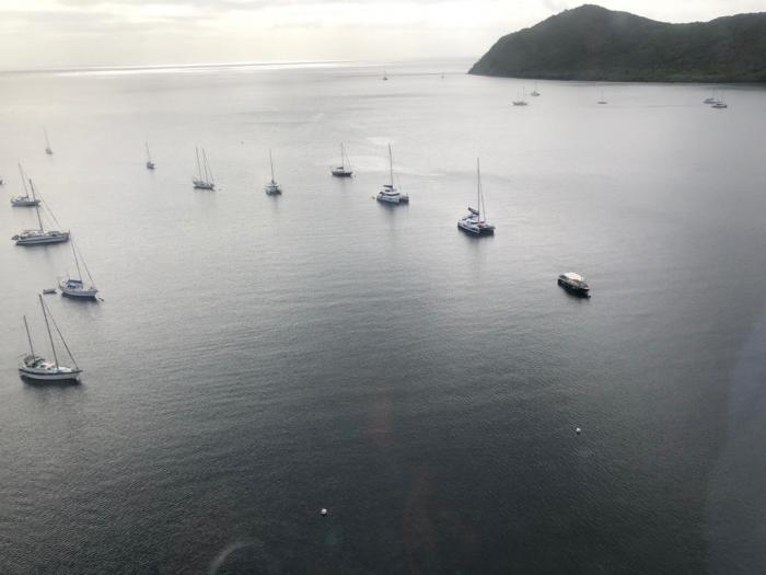 Bateaux vue aérienne mer