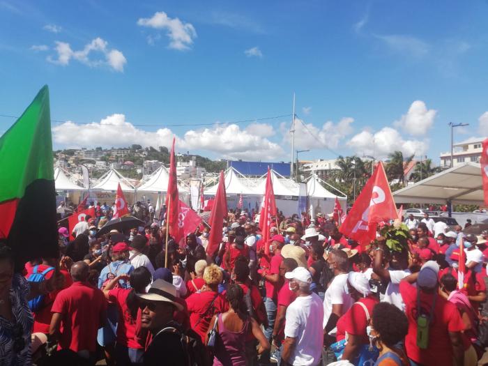Manifestants transat jacques Vabre
