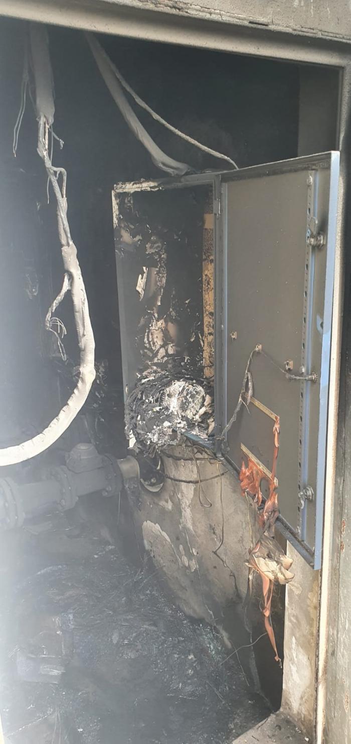Incendie électrique