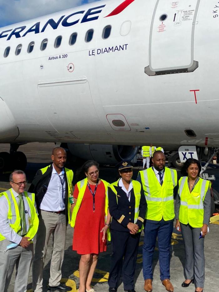 arrivée Airbus Diamant Fort-de-France