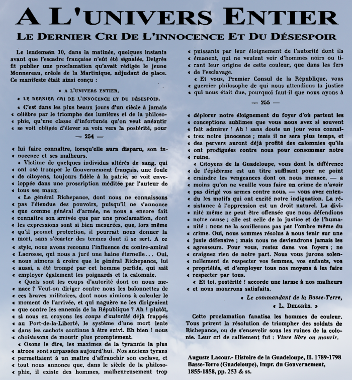 déclaration delgrès