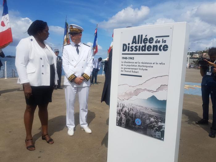 Inauguration de l'allée de la Dissidence à Fort-de-France