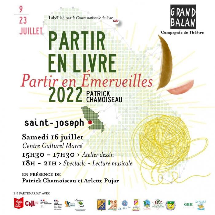 La compagnie Grand Balan vous entraîne dans la grande traversée poétique et musicale de Partir En Livre, Partir en Émerveilles avec Patrick Chamoiseau