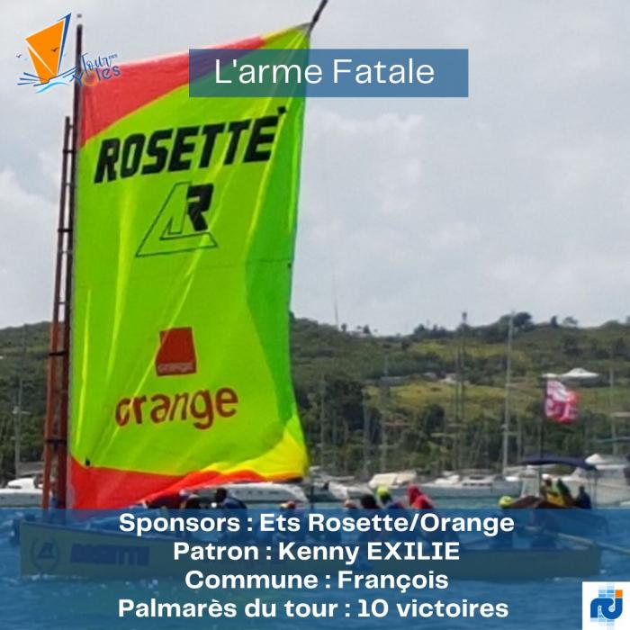 Rosette Orange tour des yoles