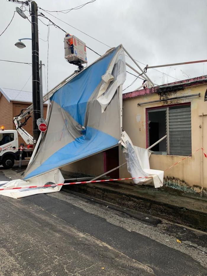 La pluie fait des dégâts au bourg de Sainte-Luce