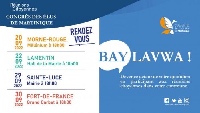 Programme des rencontres citoyennes dans le cadre du Congrès des élus (2022)