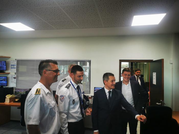 Gérald Darmanin inaugure la DTPN