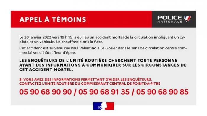 cycliste mortel