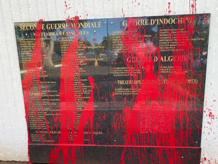 monument aux morts fdf vandalisé