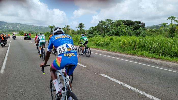 groupe de tête lamentin tour cycliste 2023
