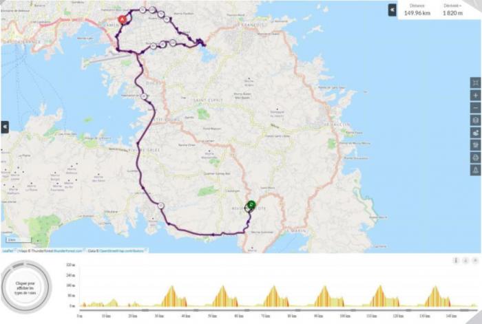 carte étape 9 tour martinique 2023.JPG