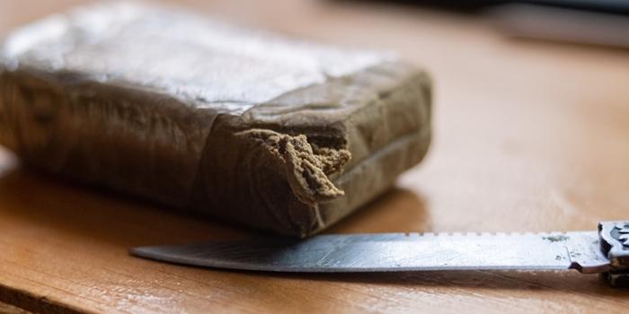 Résine de cannabis.