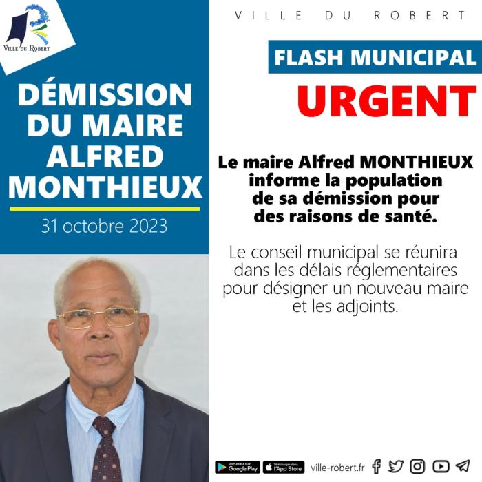 Démission maire du Robert