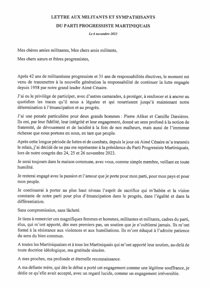 lettre Letchimy