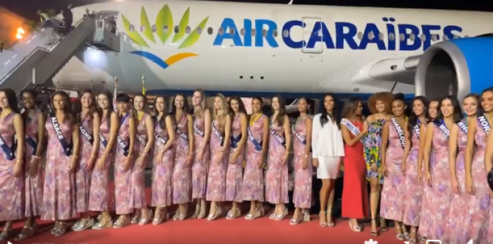 Arrivée miss régionales Guyane concours Miss France 2024