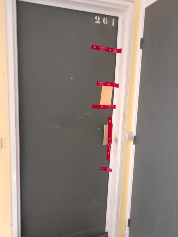 porte de l'appartement