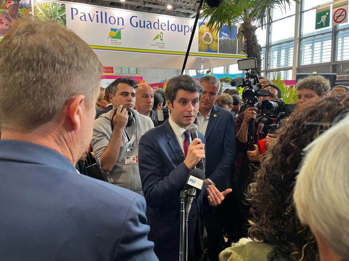 Gabriel Attal est venu sur les stands Outre-mer du salon de l'Agriculture
