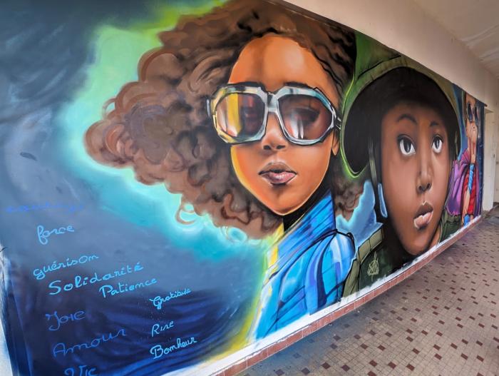 fresque enfant cancer