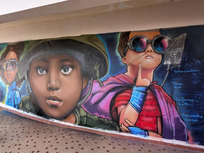 fresque enfant cancer