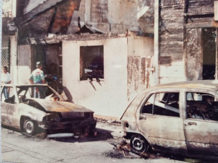 incendie rue Peynier, Basse-Terre