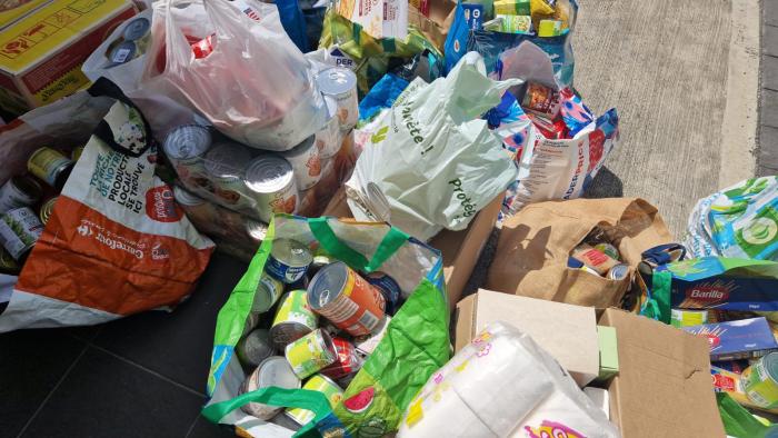 collecte alimentaire.