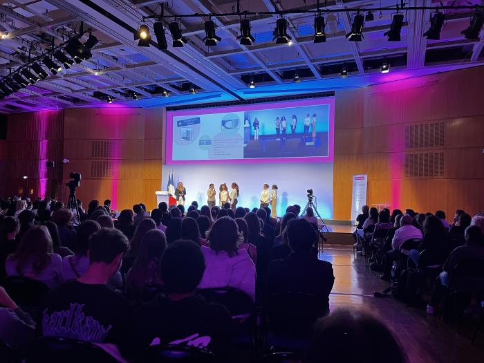 L'équipe de Martinique sur scène pour la finale du Challenge Innovatech 2024