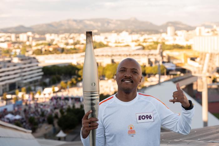 flamme olympique à Marseille