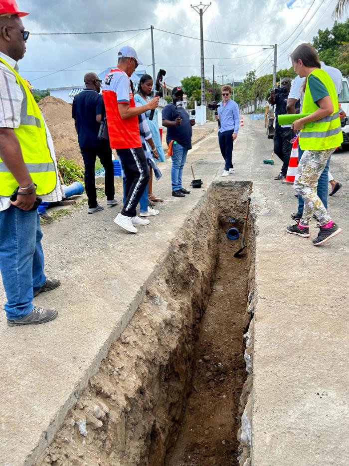 visite chantier eau Chalus