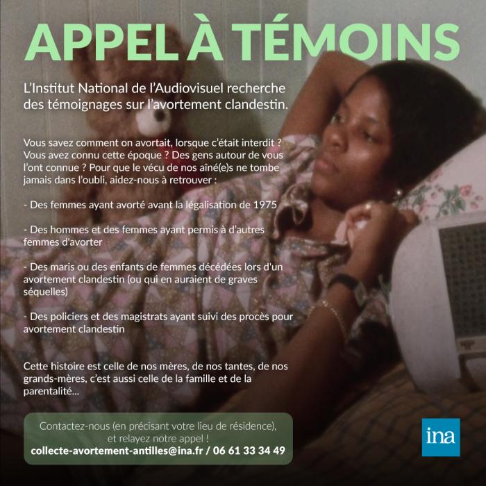 Appel à témoins INA Martinique