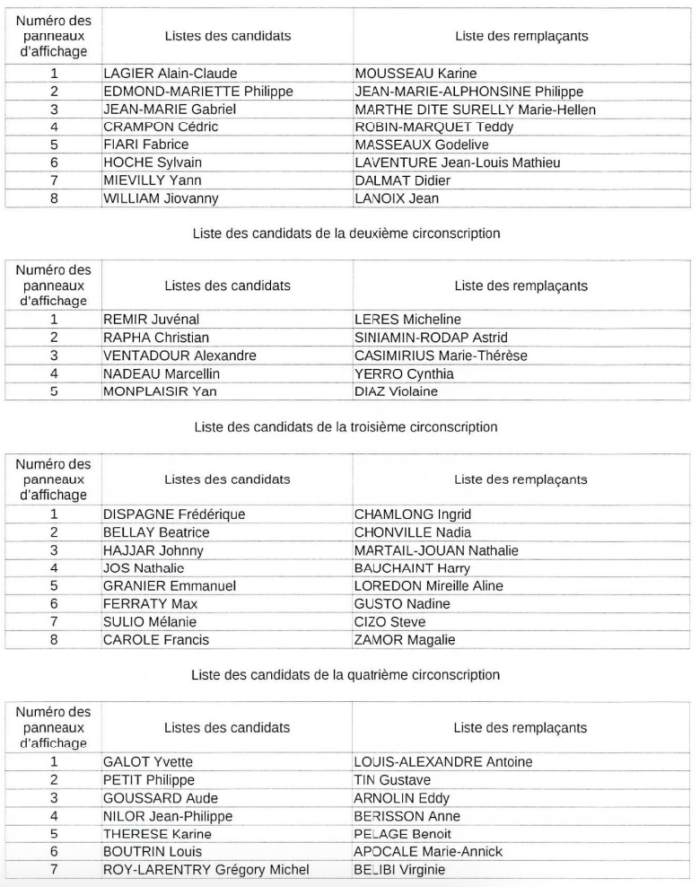 députés candidats.