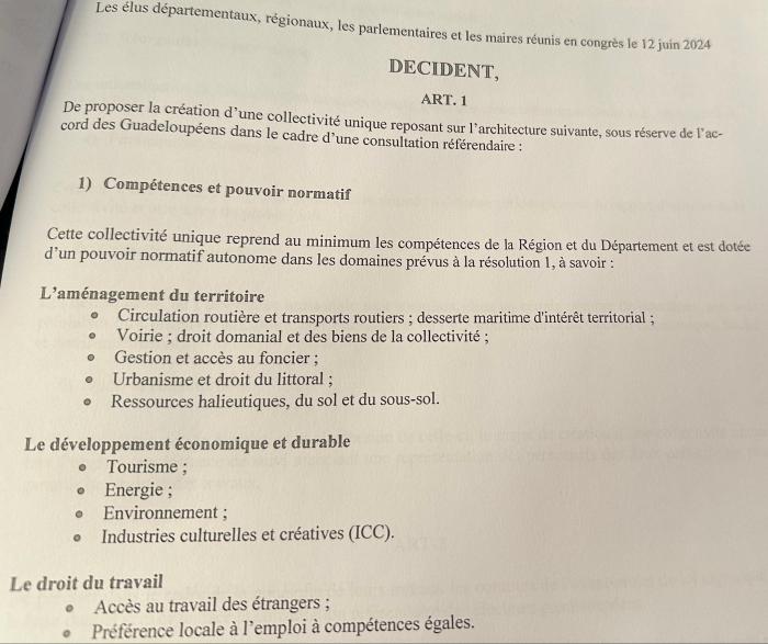 18e congrès 3e résolution