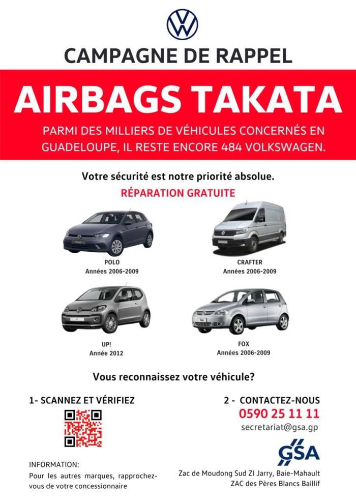rappel airbags gsa