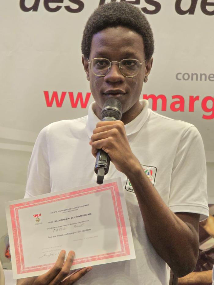 Lauréat du le Prix Départemental de l'Apprentissage