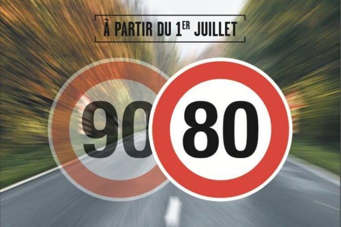 Abaissement de la vitesse à 80 km/h sur les routes secondaires à partir du 1er juillet