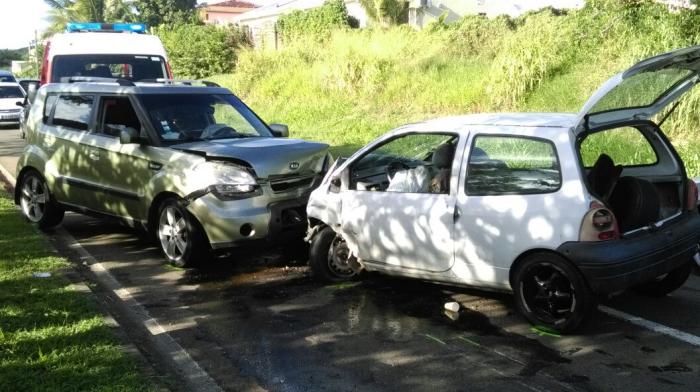 Accident de la circulation sur la route des plages
