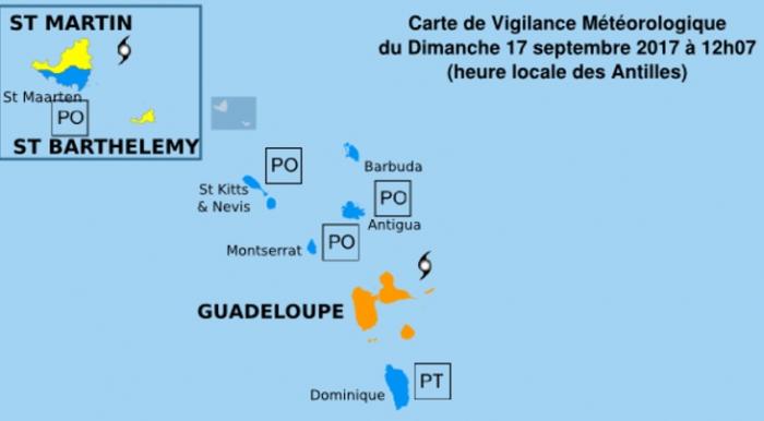 ALERTE MARIA : la Guadeloupe passe en vigilance orange cyclone
