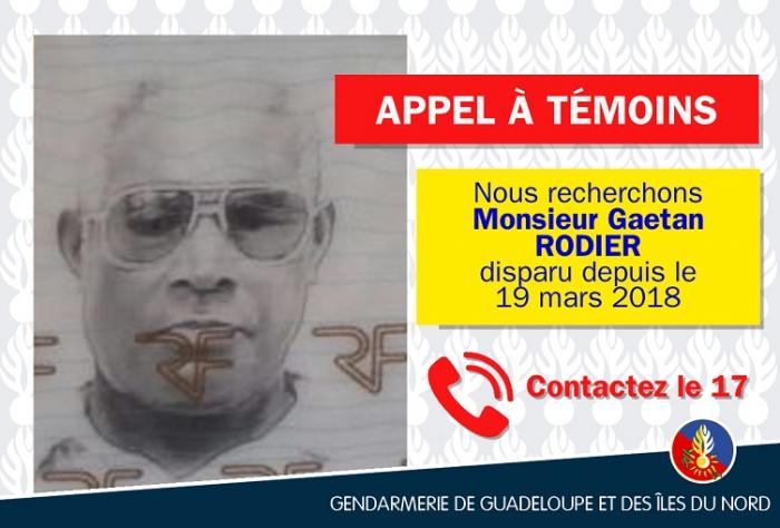 Appel à témoins : avez-vous vu Gaétan Rodier ?