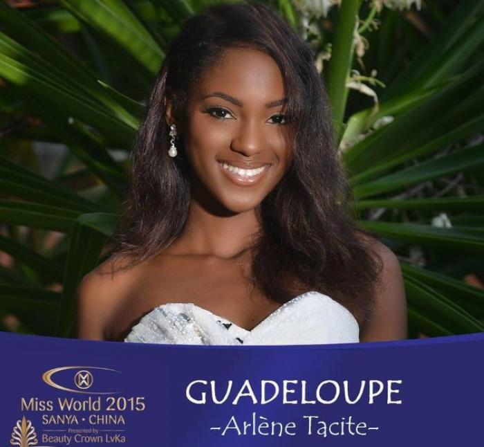 Arlène Tacite en course pour la couronne de Miss Monde